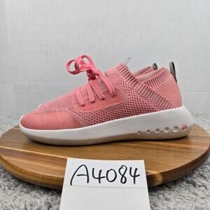 Peter Millar Womens 7 Hyperlight Glide Pink White Knit Casual Slip On Sneaker